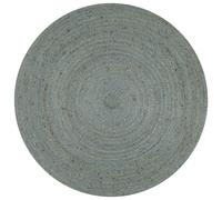 vidaXL Handmade Rug Jute Round 90 cm Olive Green