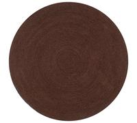 Berkfield Handmade Rug Jute Round 90 Cm Brown