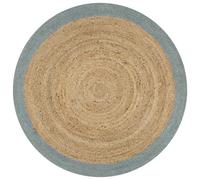 Handmade Rug Jute with Border Living Room Floor Carpet Area Rug Mat vidaXL