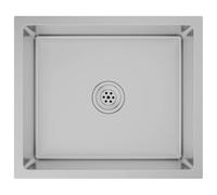 vidaXL Handmade Stainless Steel Kitchen Sink with Satin Finish - Anti-Condensation Paint, Mould Proof, Resistant, Corrosion Resistant - Quick Flow with X-Flume Design - Versatile Installation Options