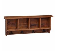 vidaXL Hanger Brown 70 x 11 x 27 cm Solid Mahogany Wood, Elegant Mahogany Coat R