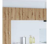vidaXL Hanging Cabinet 2 pcs Artisan Oak and White 50 x 31 x 40 cm