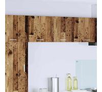 vidaXL Hanging Cabinet 2 pcs Old Wood and White 40 x 31 x 40 cm