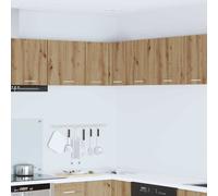 vidaXL Hanging Cabinet Artisan Oak and White 57 x 57 x 40 cm