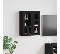 vidaXL Hanging Cabinet Black 59 x 20 x 71.5 cm Engineered Wood