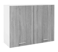 vidaXL Hanging Cabinet Grey Sonoma 80x31x60 cm Engineered Wood UK
