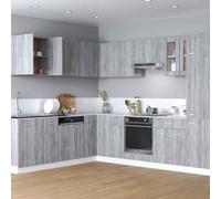 vidaXL Hanging Cabinet Grey Sonoma Engineered Wood, Grey
