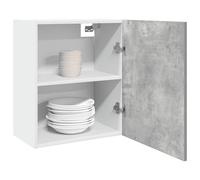 vidaXL Hanging Cabinet Wall Storage Cabinet Concrete Grey Engineered Wood