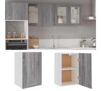 (grey sonoma, hanging cabinet 40 cm) vidaXL Kitchen Cabinet Home Storage Shelf Organiser Cupboard Engineered Wood