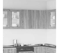 vidaXL Hanging Cabinet Grey Sonoma Engineered Wood, Grey