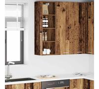 vidaXL Hanging Cabinet Old Wood 30 x 29.5 x 100 cm Engineered Wood