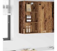 vidaXL Hanging Cabinet Old Wood 40 x 29.5 x 80 cm Engineered Wood