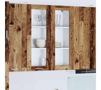 vidaXL Hanging Cabinet Old Wood 80 x 31 x 100 cm Engineered Wood
