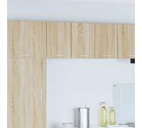 vidaXL Hanging Cabinet Riga 2 pcs Sonoma Oak and White 30 x 31 x 40 cm
