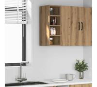 vidaXL Hanging Cabinet Riga Artisan Oak 20x29.5x60 cm Engineered Wood