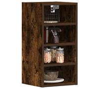 vidaXL Hanging Cabinet Riga Smoked Oak 30x29.5x60 cm Engineered Wood, Brown