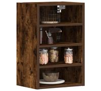 vidaXL Hanging Cabinet Riga Smoked Oak 40x29.5x60 cm Engineered Wood, Brown