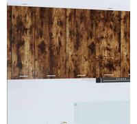 vidaXL Hanging Cabinet Riga Smoked Oak 80 x 31 x 80 cm Engineered Wood