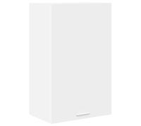 vidaXL Hanging Cabinet Riga White 50 x 31 x 80 cm Engineered Wood, Ample Storage, Durable Kitchen Cabinet, Modern Wall-Mounted Organizers, Engineered Wood Solutions for Space Optimization