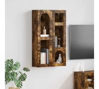 vidaXL Hanging Cabinet Smoked Oak 59 x 20 x 100 cm Engineered Wood