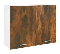 vidaXL Hanging Cabinet Smoked Oak 80x31x60 cm Engineered Wood