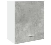 vidaXL Lyon Hanging Wall Cabinet 50x31x60 cm - Concrete Grey Engineered Wood, Space-Saving Wall Storage, 60 kg (856106)
