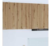 vidaXL Hanging Cabinet with Door Artisan Oak and White 50 x 31 x 80 cm