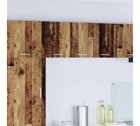 Hanging Cabinet with Storage Old Wood and White 30 x 31 x 40 cm