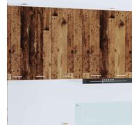 Hanging Cabinet Old Wood & White Engineered Wood 40x31x80 cm for Modern Storage