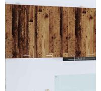 Hanging Kitchen Cabinet Old Wood & White 50x31x80cm Engineered Wood Storage Slim