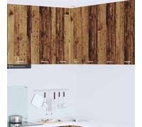 Hanging Kitchen Cabinet Old Wood & White 57x57x80cm Storage Engineered Wood