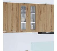 vidaXL Hanging Cabinet with Storage Riga Artisan Oak 60 x 31 x 80 cm
