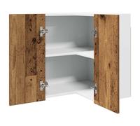 vidaXL Hanging Corner Cabinet Lyon Old Wood 57x57x60 cm Engineered Wood