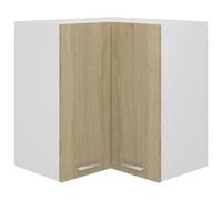 Vidaxl Hanging Corner Cabinet Lyon Sonoma Oak 57X57X60 Cm Engineered Wood