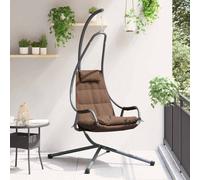vidaXL Hanging Egg Chair Folding Coffee 94 x 107 x 196.5 cm Steel