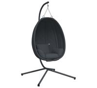 vidaXL Hanging Egg Chair with Stand Hammock Chair Anthracite Fabric and Steel