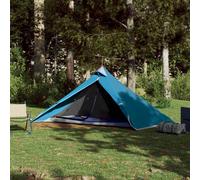 Camping Tent Tipi 1P Blue 255x153x130cm 185T Polyester PU Coated Single