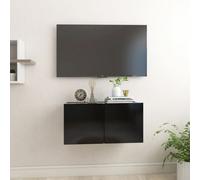 vidaXL Hanging TV Cabinet Black Home Entertainment Centre TV Stand Wall Unit