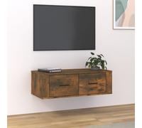 Vidaxl Hanging Tv Cabinet Smoked Oak 80X36X25 Cm Engineered Wood, Brown