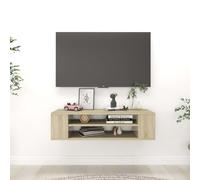 vidaXL Hanging TV Cabinet Sonoma Oak Engineered Wood Entertainment Centre