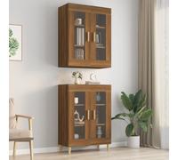 vidaXL Hanging Wall Cabinet Brown Oak 69.5x34x90 cm