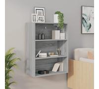 vidaXL Hanging Wall Cabinet Grey Sonoma 69.5x32.5x90 cm