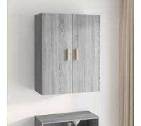 (Grey sonoma) vidaXL Hanging Wall Cabinet Storage Cabinet Wall Cupboard Floating Cabinet