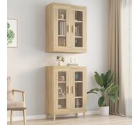 vidaXL Hanging Wall Cabinet Sonoma Oak 69.5x34x90 cm