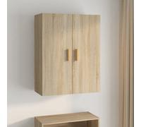 Vidaxl Hanging Wall Cabinet Sonoma Oak 69.5X34X90 Cm