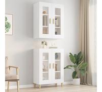 vidaXL Hanging Wall Cabinet White 69.5x34x90 cm