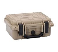 vidaXL Camera Hard Case Sand 27 x 24.5 x 12.5 cm Polypropylene & ABS Waterproof Lock Handle