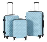 vidaXL Hardcase Trolley Set 3 pcs Blue ABS