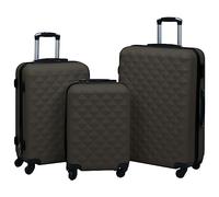 Vidaxl Hardcase Trolley Set 3 Pcs Anthracite Abs
