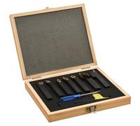 vidaXL Indexable Turning Tool Set 12 Pieces 12x12 mm 80 mm Steel Thread Insert